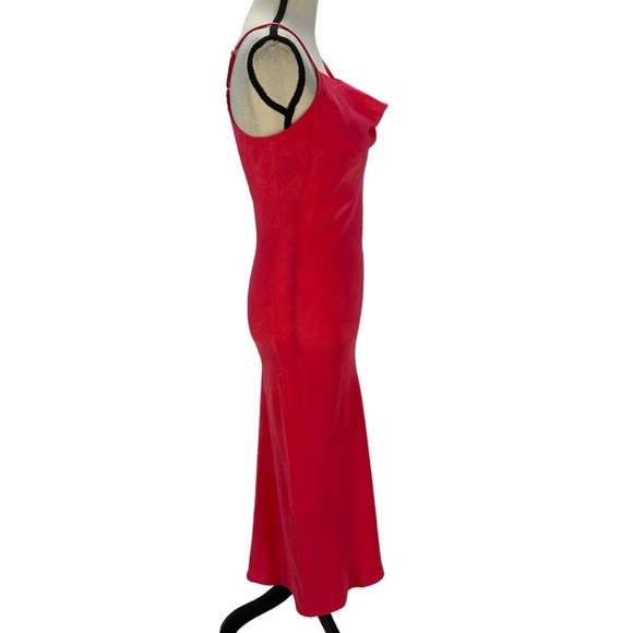 BOG Collective Sleeveless Midi Slip Dress - Fuchsia Pink - size Small - Picture 2 of 10